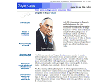 Tablet Screenshot of edgarcayce.com.br